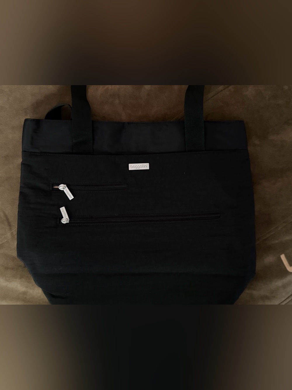 Baggallini nylon Travel Tote Bag with Front Zippers- Luggage Sleeve carry-on bag - Picture 7 of 7